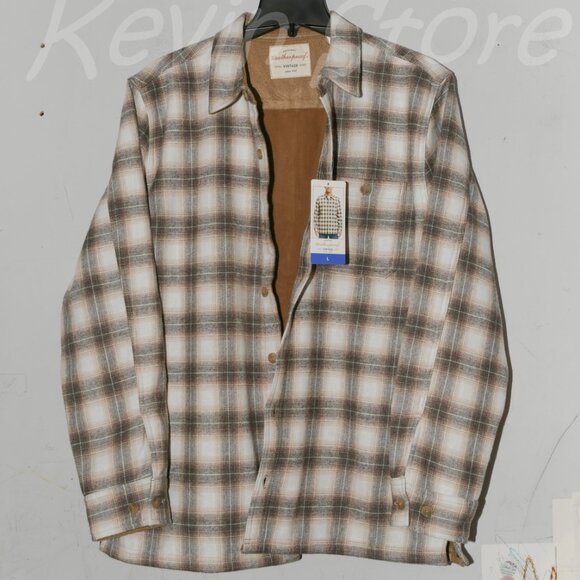 Weatherproof Vintage Men’s Fleece Shirt Jacket - Picture 1 of 4